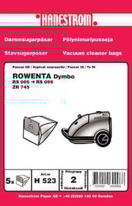 Dammsugarpåsar Rowenta RS 005 till 099