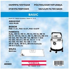 Dammsugarpåsar Rowenta RU 600