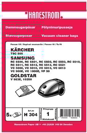Dammsugarpåsar Samsung RC 5521