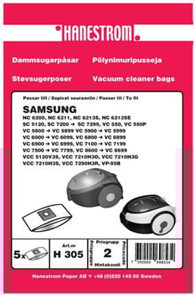 Dammsugarpåsar Samsung VP-95B