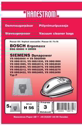 Dammsugarpåsar Siemens Dynapower VS 08G1810
