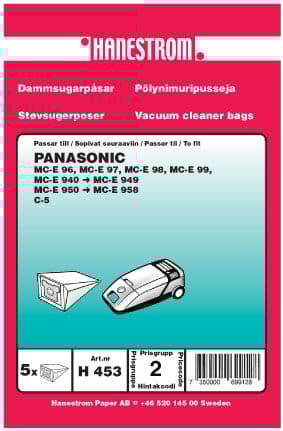 Dammsugarpåsar Panasonic C-5