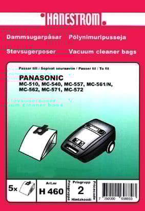 Dammsugarpåsar Panasonic MC-540