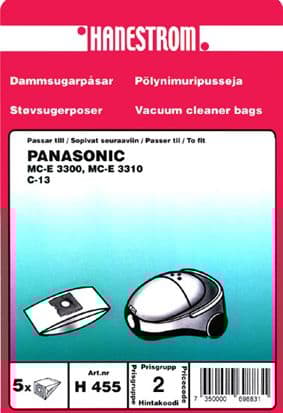 Dammsugarpåsar Panasonic MC-E 3300 till MC-E 3310