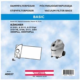 Dammsugarpåsar Kärcher 2101 TE