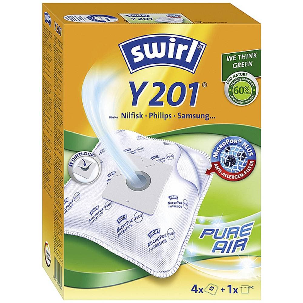 Swirl Y201 MicroPor® Plus Dammsugarpåsar 4 st