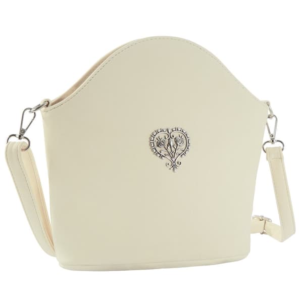 Handväska Blütenherz - beige