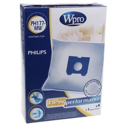WPRO PH177MW - 4 vakuumpåsar PHILIPS ATHENA