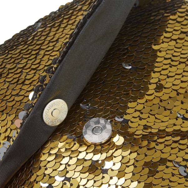 handväska med paljetter - guld
