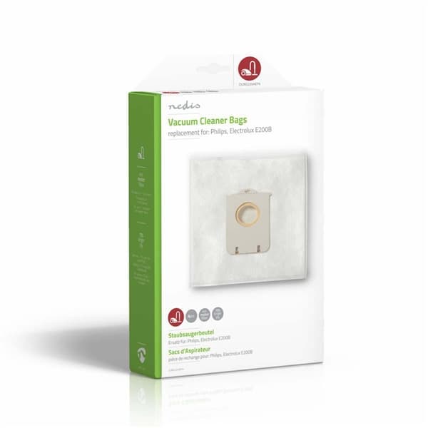Nedis Støvsugepose- | 4 stk. | Syntetisk | Mest solgt for: Philips / Electrolux | Hvit