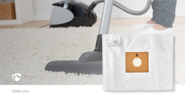 Nedis Støvsugerpose | 10 stk. | Syntetisk | Mest solgt for: Nedis® VCBG300-Series | Hvid