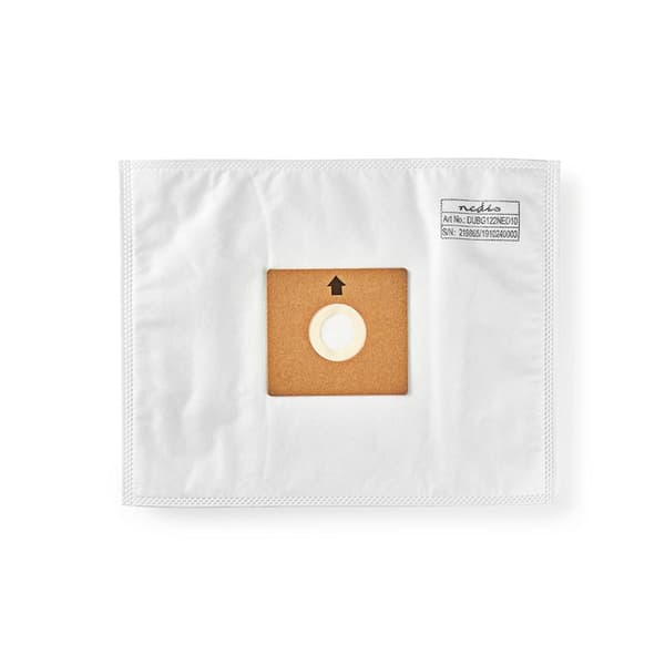 Nedis Støvsugerpose | 10 stk. | Syntetisk | Mest solgt for: Nedis® VCBG500 / VCBG550-Series | Hvid