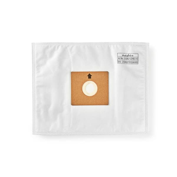 Nedis Dammsugarpåse | 10 st. | Syntetisk | Säljs mest för: Nedis® VCBG500 / VCBG550-Series | Vit