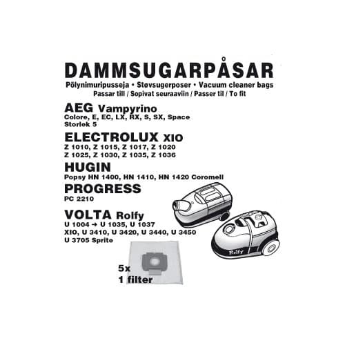 Champion Støvsugerposer AEG/Volta/Champion 5stk
