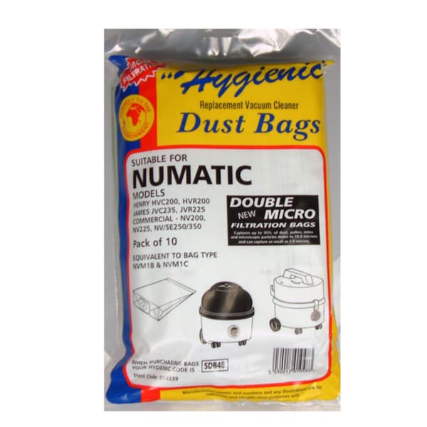 Numatic Dammsugarpåse (förpackning med 10 st) White One Size