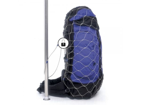 Pacsafe 85L, Hengelås til koffert, Alle merker, Polykarbonat, Rustfritt stål, Rustfritt stål, Ryggsekk, 120 mm
