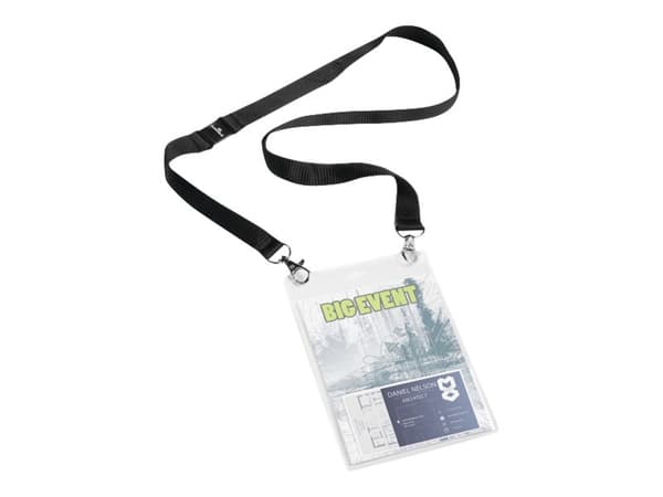 DURABLE - Kortholder - for A6 - taljerep - svart