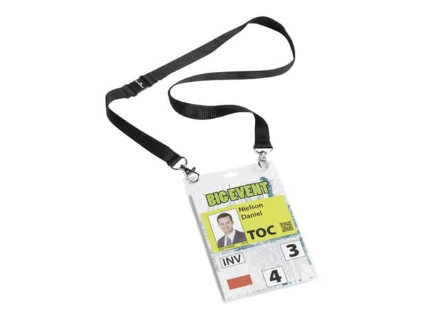 DURABLE - Kortholder - for A6 - taljerep - svart