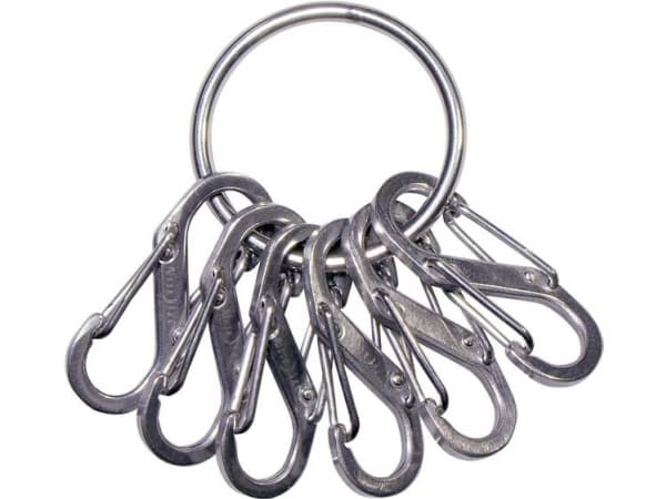 Nite Ize KeyRing, Karbinhake till nycklar, Rostfritt stål, Rostfritt stål, 22 g
