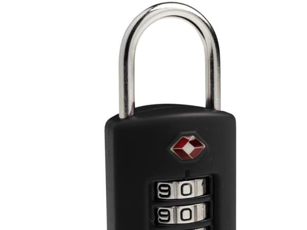 Pacsafe Prosafe 1000, Kombinasjonslås til koffert, Plastikk, Rustfritt stål, Svart, 34 mm, 20 mm, 75 mm