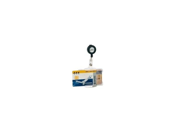 Durable DUAL SECURITY PASS HOLDER, Liggande / Stående, Transparent, 80 cm, 85 mm, 54 mm, 10 styck