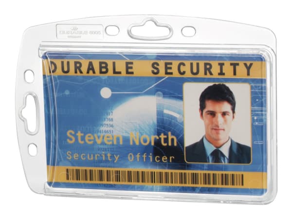 ID-kortholder Durable, akryl, til 1 kort, pakke a 10 stk.