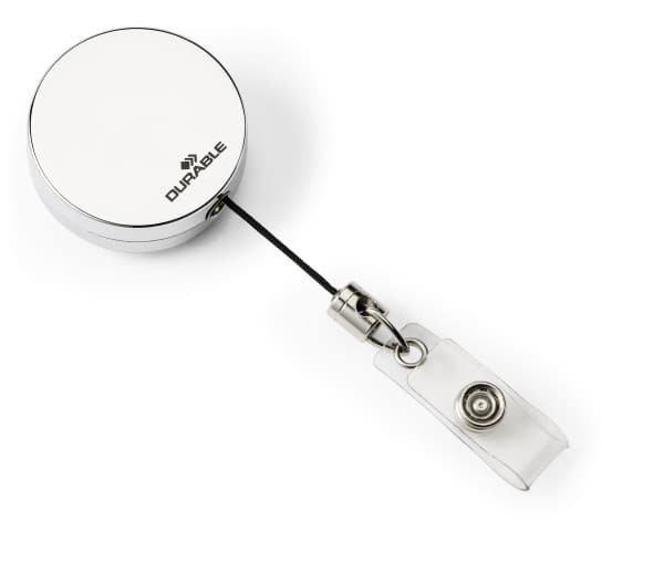 Yoyo til ID-kortholder, Durable, aluminium, pakke a 10 stk