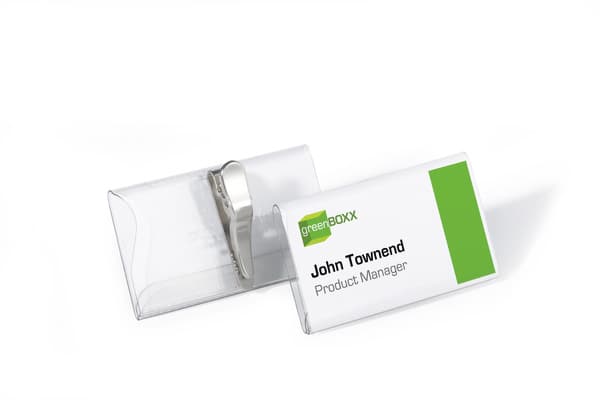 Durable 8110-19, Landskap, PVC, Gjennomsiktig, Side, 75 mm, 40 mm