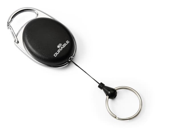 Durable 819801, nyckelring, Svart, Metall, 1 styck