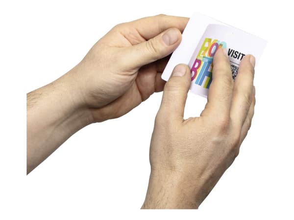 DURABLE - Namnskylt - vit (paket om 100)