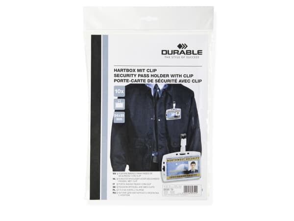 Durable 869819, Gjennomsiktig, 10 stykker