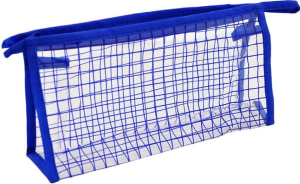 Donegal Transparent checkered cosmetic bag
