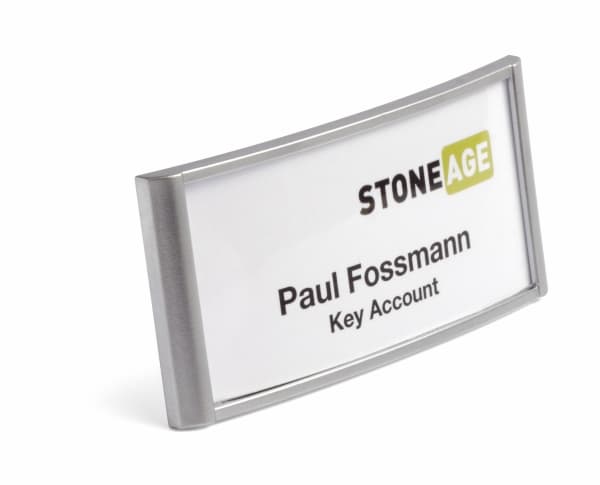 Durable 8541-23, Poträtt, Galvaniserad metall, Silver, 65 mm, 30 mm, 10 styck