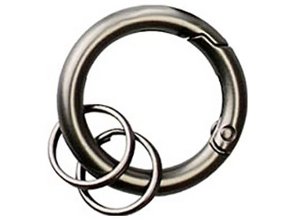 BASI 0006-0157, Nyckelring, Svart, Grå, Rund, Unisex, 3 cm, 16 g