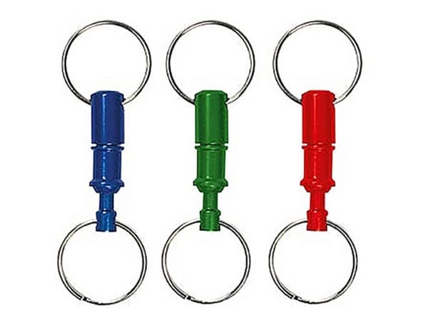 BASI 0006-0546, Nøkkelring, Assorterte farger, Aluminium, Rund, Unisex, 118 g