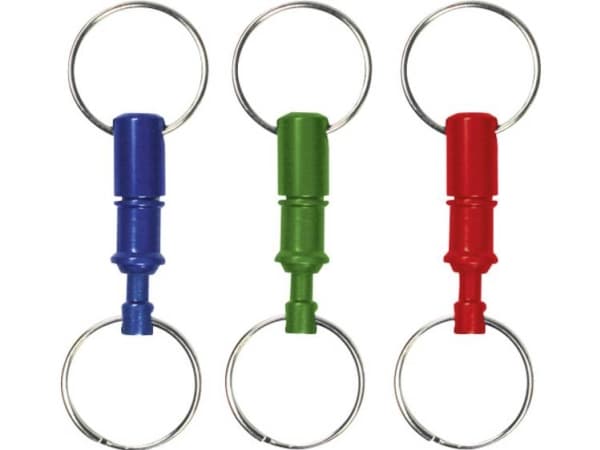 BASI 0006-0546, Nøkkelring, Assorterte farger, Aluminium, Rund, Unisex, 118 g
