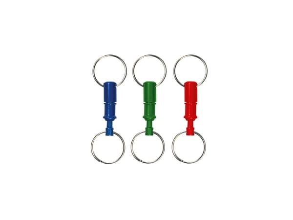 BASI 0006-0546, Nøkkelring, Assorterte farger, Aluminium, Rund, Unisex, 118 g