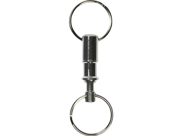 BASI 0006-0545, Nyckelkedja, Silver, Gjuten aluminium, Rund, Unisex, 115 g