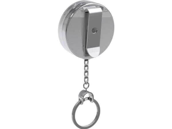 BASI 0006-0555, Nyckelkedja, Silver, Metall, Rund, Unisex, 52 mm