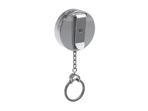 BASI 0006-0555, Nyckelkedja, Silver, Metall, Rund, Unisex, 52 mm