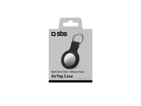 SBS TEAIRTAGCASEDG, Etui, Grå, Key finder case, Silikon, Ripebestandig, Airtag