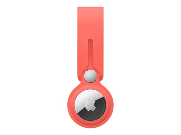 Apple - Fodral för säkerhetstagg - polyuretan - rosa citrus - för AirTag