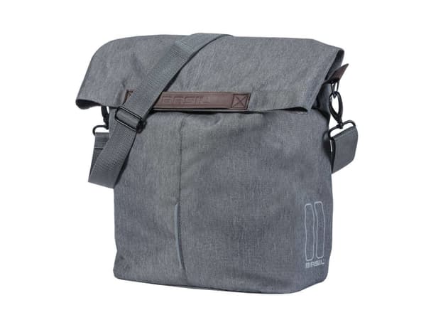 Basil BA17780, Shoppingväska för cykel, Grå, Monokromatiskt, 16 l, 300 mm, 180 mm