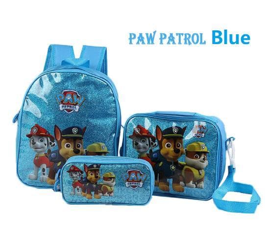 Paw Patrol Blå Ryggsäck Skolväska 3 Pack Bäst barn julklappar