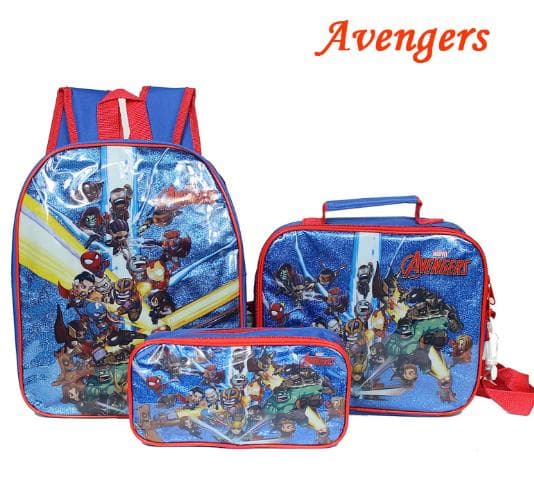 Marvel Avengers Ryggsäck Skolväska 3 Pack födelsedagspresent