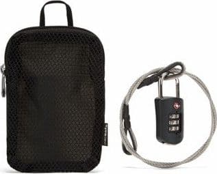 Pacsafe Combination lock with Pacsafe Prosafe 1000 steel cable, Black