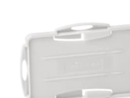 DURABLE ECO - Kortholder - for 54 x 87 mm - klips, taljerep - grå