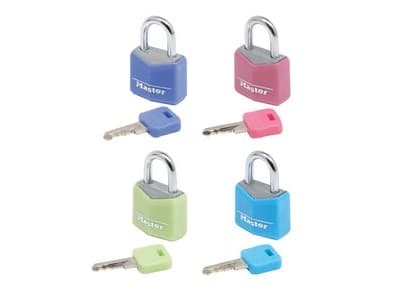 MASTER LOCK 9120EURQCOLNOP, Luggage key lock, Mikä tahansa tuotemerkki, Alumiini, Sininen, Vihreä, Vaaleanpunainen, Purppura, Terästä, Reppu, Salkku,