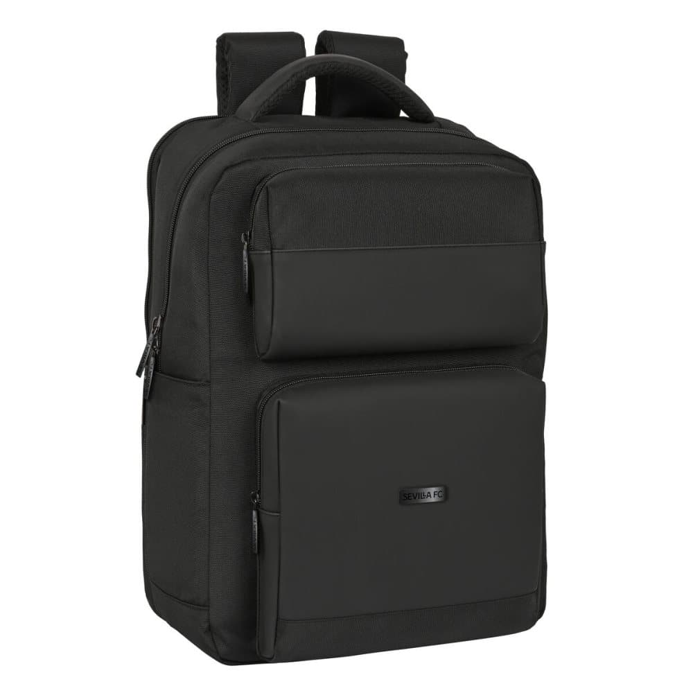 Laptopryggsäck Sevilla Fútbol Club Premium 15,6" Svart (31 x 44 x 13 cm)