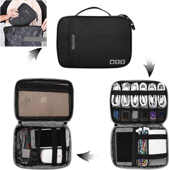 Laptop Travel Bag - Black Large - Computer Accessories - Laptop Bag - Laptop Cover - Waterproof - Tablet Hoes - Elektroniska tillbehör